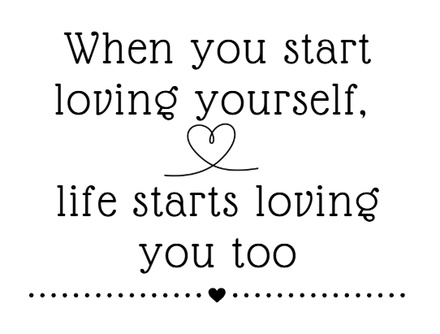 Hoodie: when you start loving yourself, life starts loving you too