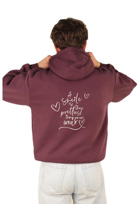 Hoodie: A Smile is the prettiest Thing you can wear